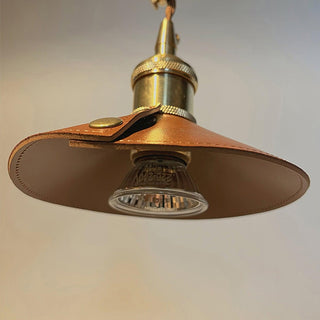 Cadorir Industrial Leather Desk Lamp-Neutral Decor
