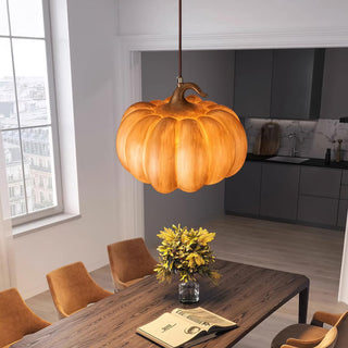 Duzy Pumpkin Lampe Suspendue Résine Vintage Japonaise-Luire