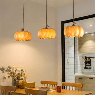 Duzy Pumpkin Lampe Suspendue Résine Vintage Japonaise-Luire
