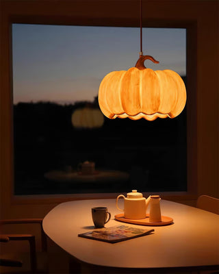 Duzy Pumpkin Lampe Suspendue Résine Vintage Japonaise-Luire