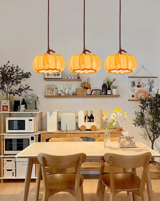 Duzy Pumpkin Lampe Suspendue Résine Vintage Japonaise-Luire