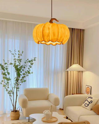 Duzy Pumpkin Lampe Suspendue Résine Vintage Japonaise-Luire