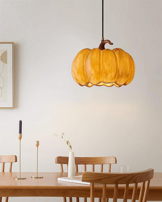Duzy Pumpkin Lampe Suspendue Résine Vintage Japonaise-Luire
