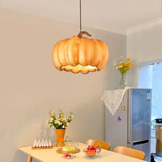 Duzy Pumpkin Lampe Suspendue Résine Vintage Japonaise-Luire
