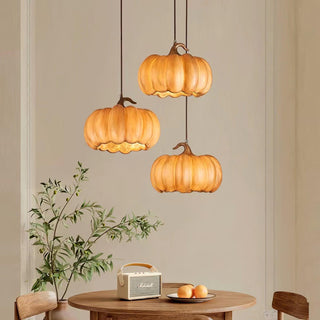 Duzy Pumpkin Lampe Suspendue Résine Vintage Japonaise-Luire