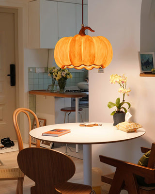 Duzy Pumpkin Lampe Suspendue Résine Vintage Japonaise-Luire