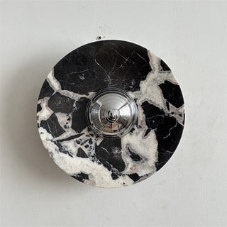 Alba Applique Murale en Chrome, Marbre et Métal Style Minimaliste Moderne-Luire