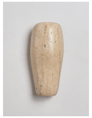 Earthy Stone Wall Sconce-Neutral Decor