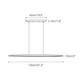 Zing Suspension Bois Noyer Minimaliste-Luire