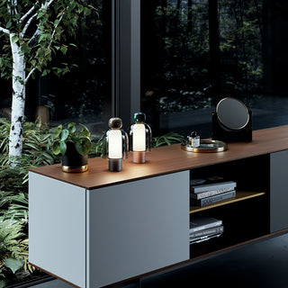 Nara Lampe de Table Artistique en Verre