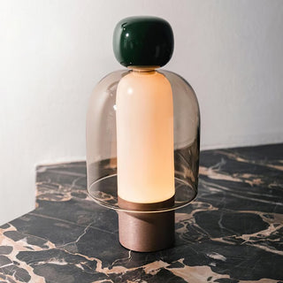 Nara Lampe de Table Artistique en Verre
