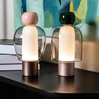 Nara Lampe de Table Artistique en Verre