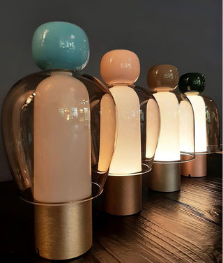 Nara Lampe de Table Artistique en Verre