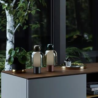 Nara Lampe de Table Artistique en Verre