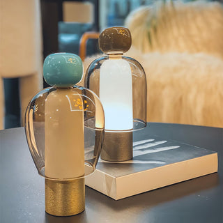Nara Lampe de Table Artistique en Verre