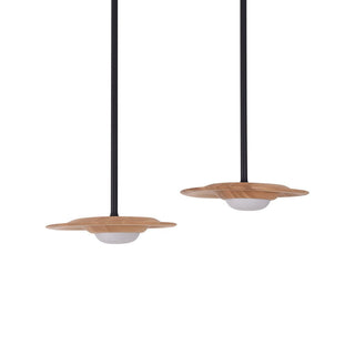 Cesilis Bois Pendentif Lumière