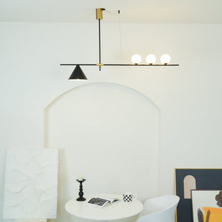 Lumora Suspension Dorée Contemporaine