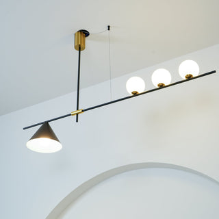 Lumora Suspension Dorée Contemporaine