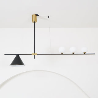 Lumora Suspension Dorée Contemporaine