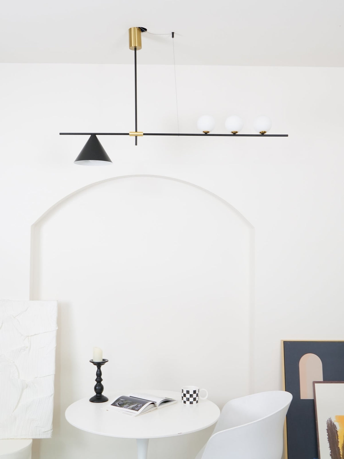 Orlilia Suspension Dorée Contemporaine