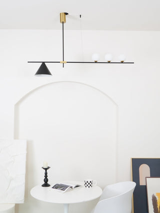Lumora Suspension Dorée Contemporaine
