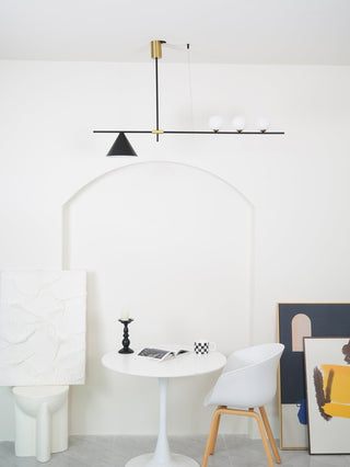 Lumora Suspension Dorée Contemporaine