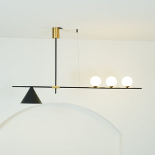 Lumora Suspension Dorée Contemporaine