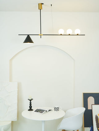 Lumora Suspension Dorée Contemporaine