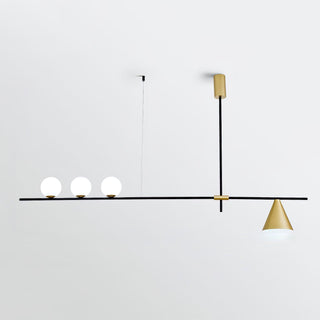 Lumora Suspension Dorée Contemporaine