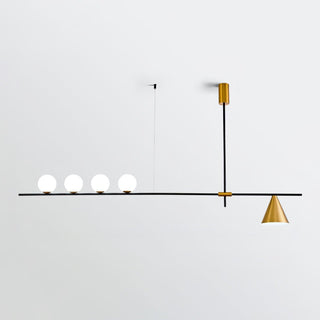 Lumora Suspension Dorée Contemporaine
