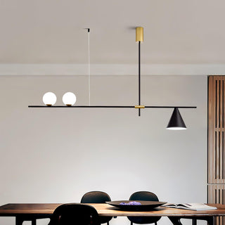Lumora Suspension Dorée Contemporaine
