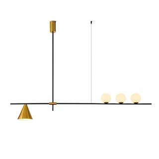 Lumora Suspension Dorée Contemporaine