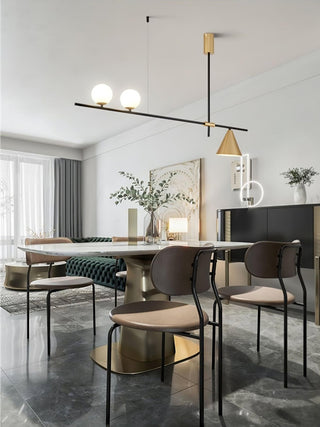 Lumora Suspension Dorée Contemporaine