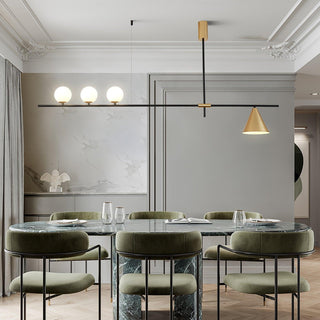 Lumora Suspension Dorée Contemporaine