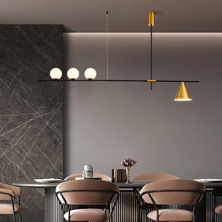 Lumora Suspension Dorée Contemporaine