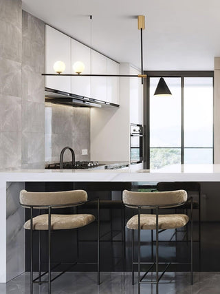 Lumora Suspension Dorée Contemporaine