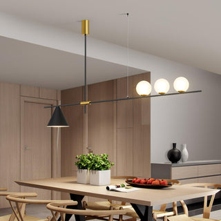 Lumora Suspension Dorée Contemporaine