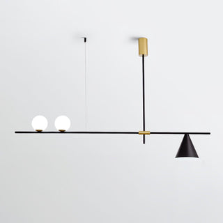 Lumora Suspension Dorée Contemporaine