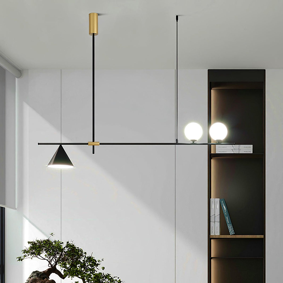 Orlilia Suspension Dorée Contemporaine