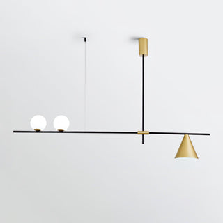 Lumora Suspension Dorée Contemporaine