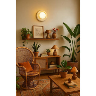 Eclipse Applique Murale en Marbre Beige