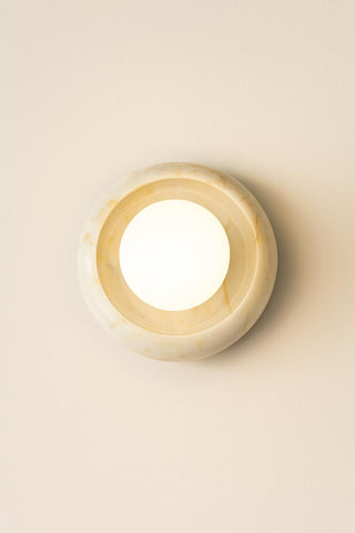 Eclipse Applique Murale en Marbre Beige