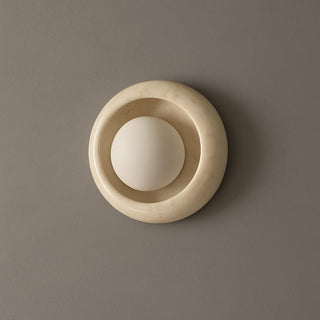 Eclipse Applique Murale en Marbre Beige