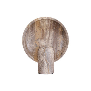 Valemu Saucer-Base Lampe de Table Travertin