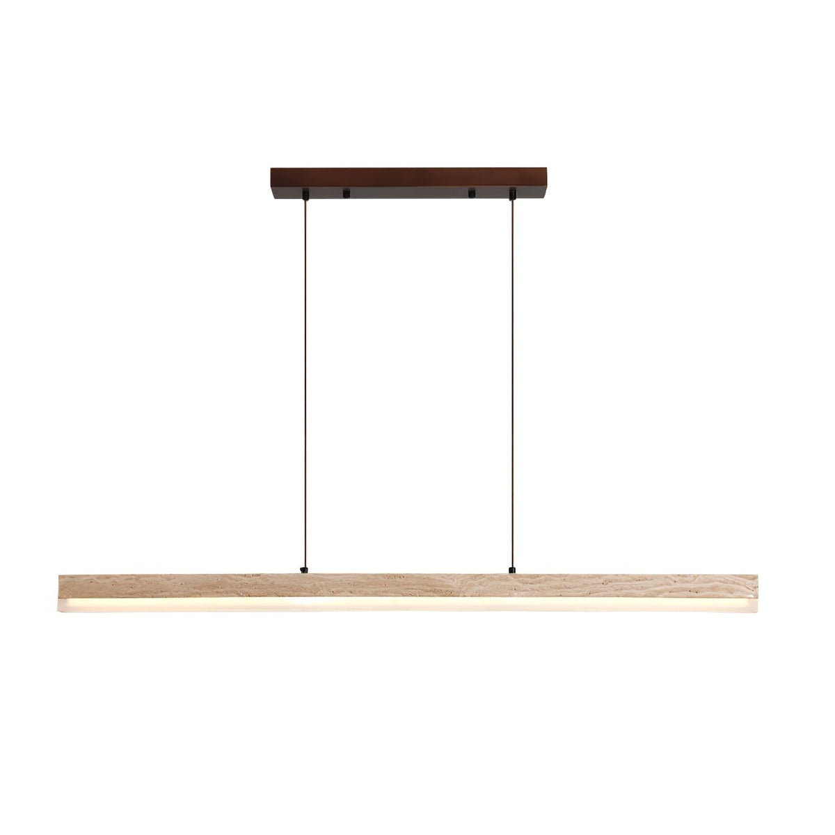 Ivsoryra Lampe Suspendue Rectangulaire en Travertin