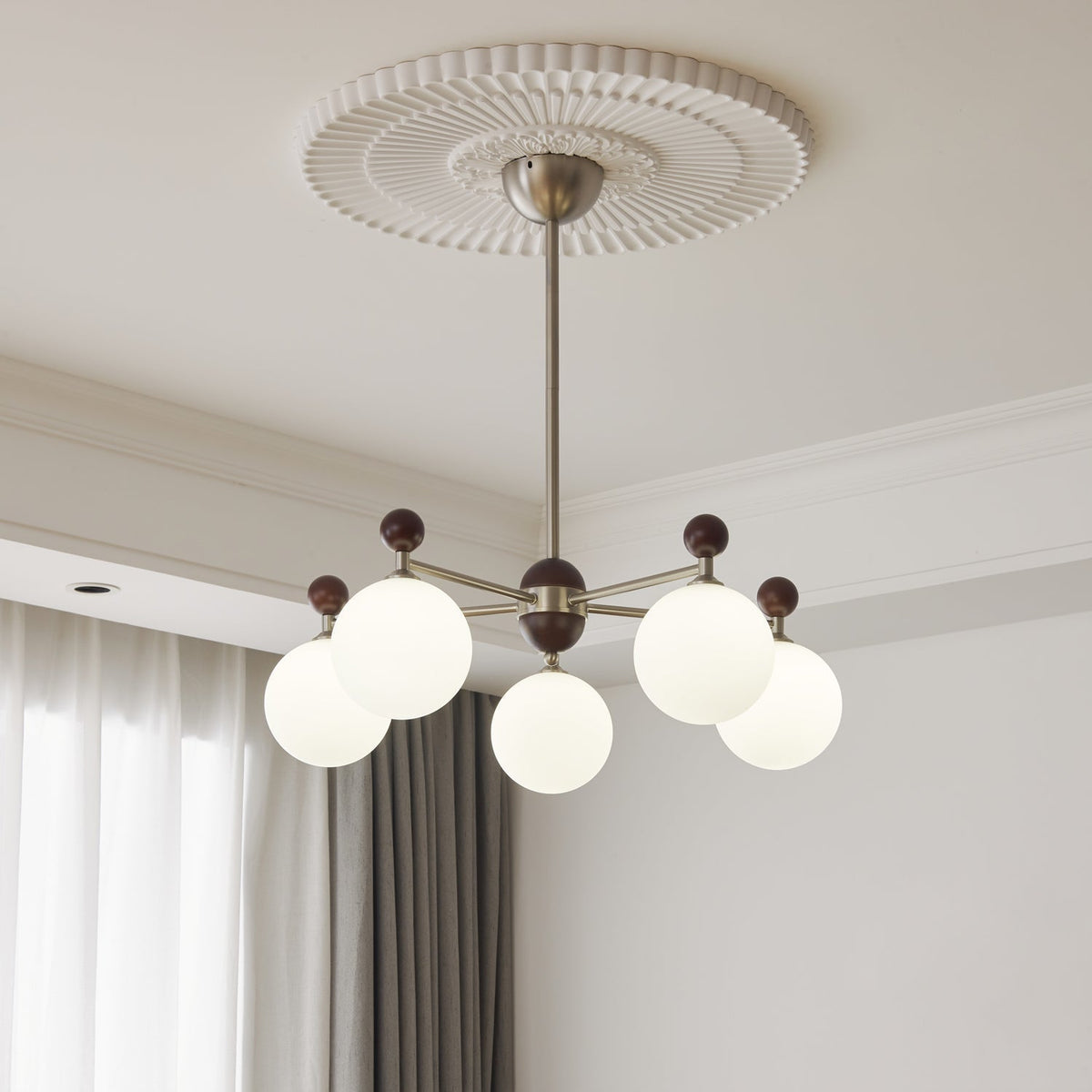 Clariona Lustre Bois Verre Élégance Traditionnelle