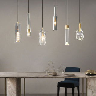 Lustra Suspension Abat-jour Transparent Cristal
