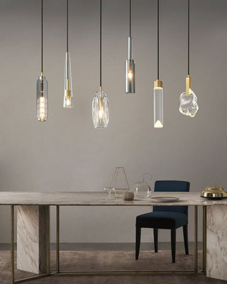 Lustra Suspension Abat-jour Transparent Cristal