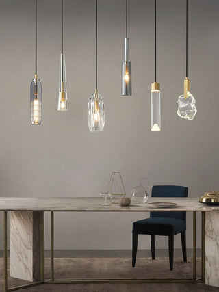 Lustra Suspension Abat-jour Transparent Cristal