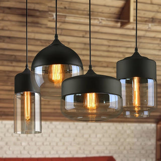 Aura Suspension Industrielle en Verre-Luire